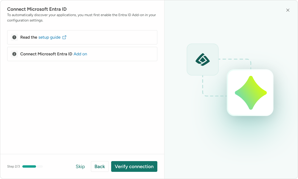 Onboarding step 2: Connect Microsoft Entra ID